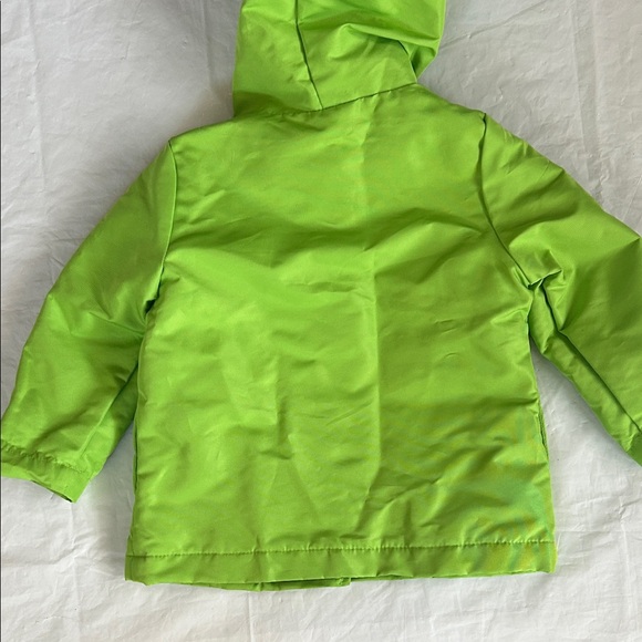 Gymboree Lime Green Hooded Raincoat with Flower Appliqués - Picture 9 of 10